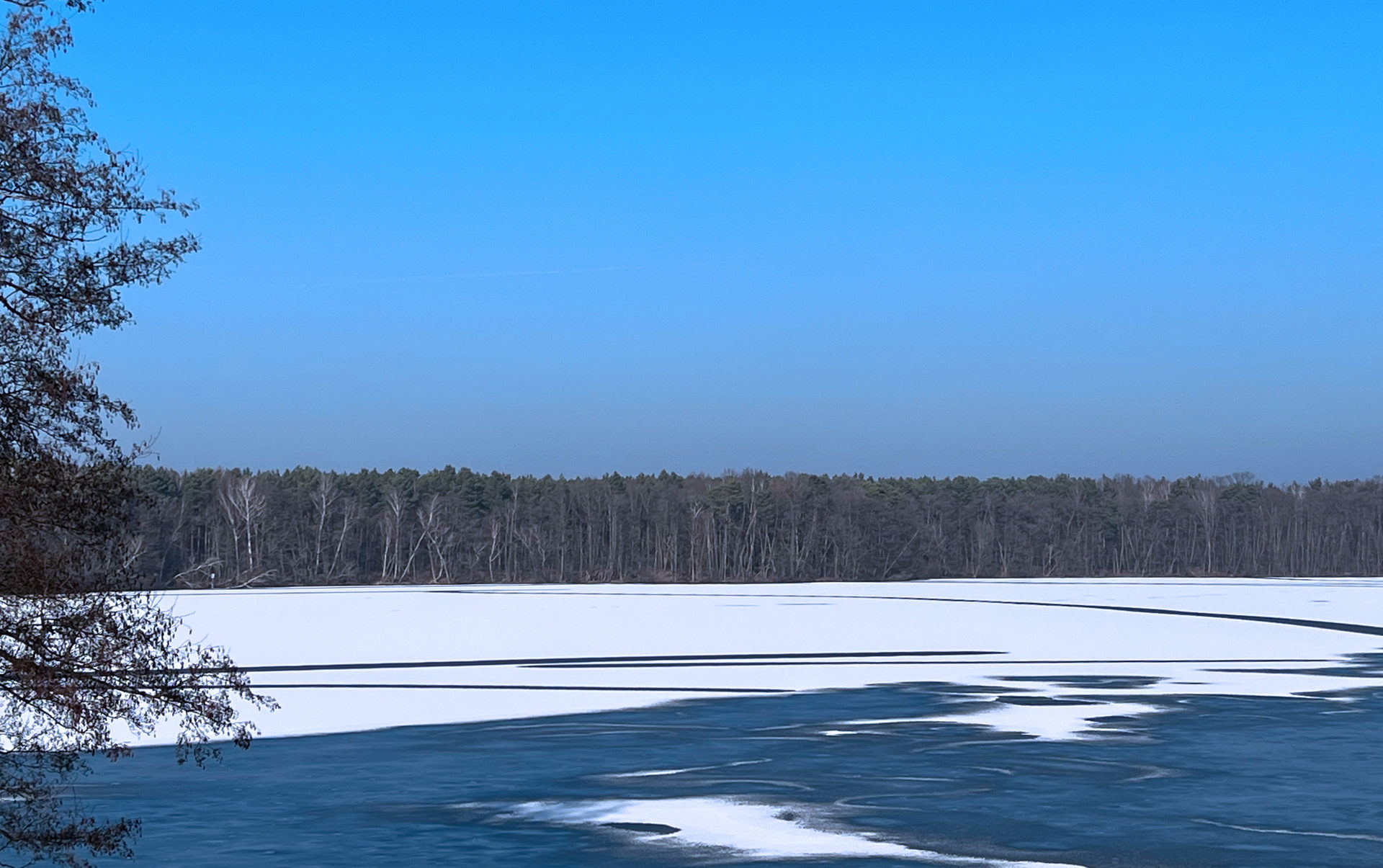 Winter am See – Haus am Biotop Brandenburg Kablow